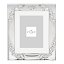 Marco de Fotos Laminado en Plata para Novios 10x15 cm - Diseño Elegante con Alianzas y Flores